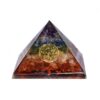 Pirámide 7 chakras mineral orgonite