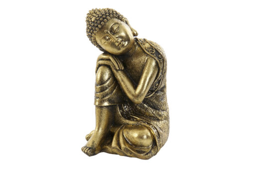 Figura Buda dorado envejecido
