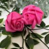 Flor manualidad rosa jabón