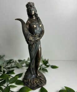 Figura resina diosa de la fortuna 18cm
